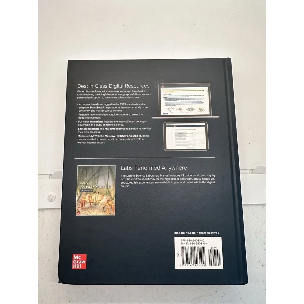 McGraw Hill Florida Marine Science Hard Back Peter Castro | Michael E. Huber EUC